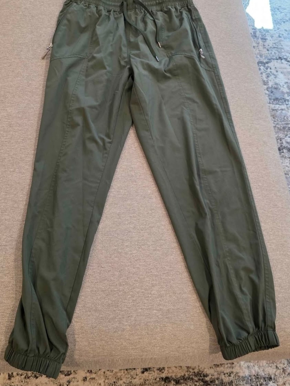 Libian Women's Olive Green Drawstring Joggers